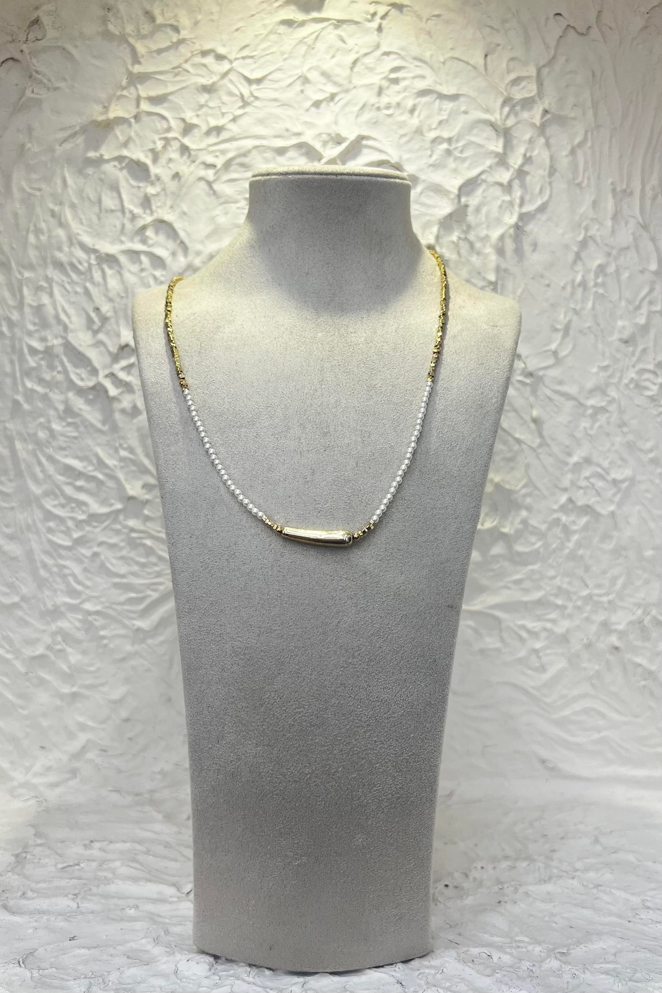 MİA MİNİ İNCİ KOLYE 45 cm