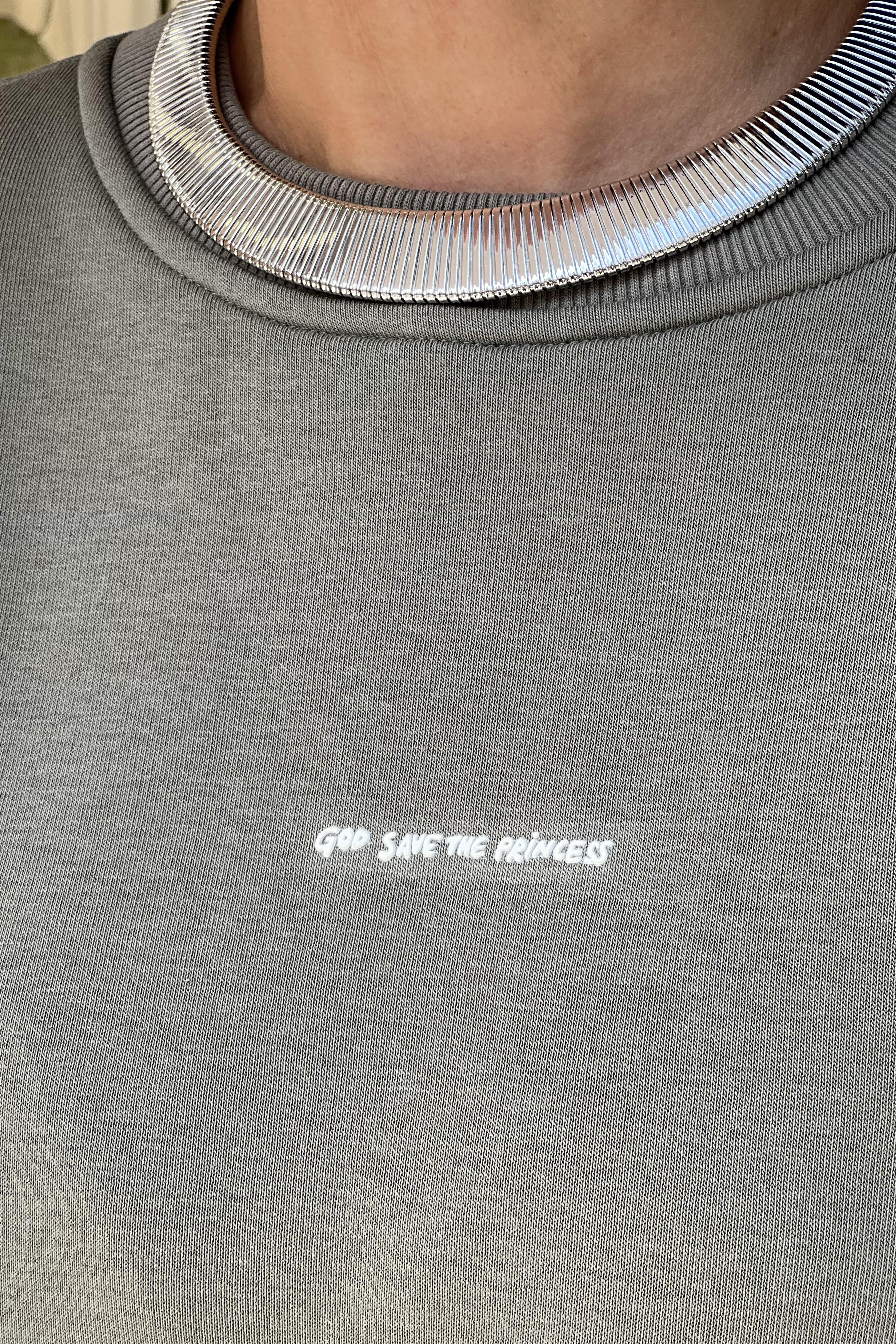 PRİNCESS HAKİ OVERSİZE SWEATSHIRT