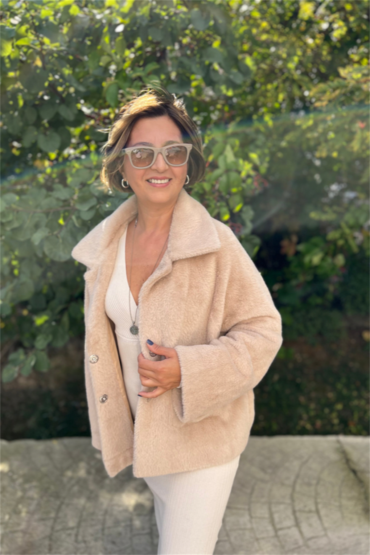 SUNİ KÜRKLÜ KISA KABAN