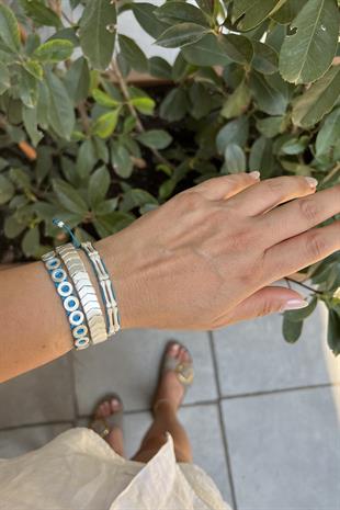 BRONZ MAVİ 3LÜ KOMBİN BİLEKLİK