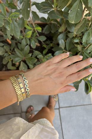 BRONZ MAVİ 3LÜ KOMBİN BİLEKLİK