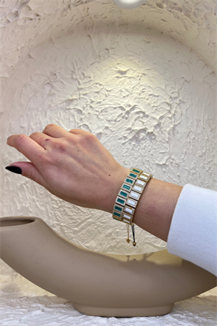 BRONZ TAŞLI BİLEKLİK