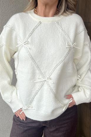 DERİ FİYONKLU PREMİUM İTALYAN EKRU KAZAK