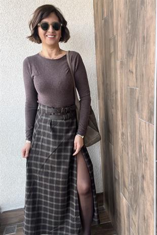 EKOSE YIRTMAÇLI ETEK