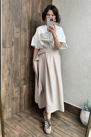 FERMUAR YIRTMAÇLI TASARIM ETEK - Taş