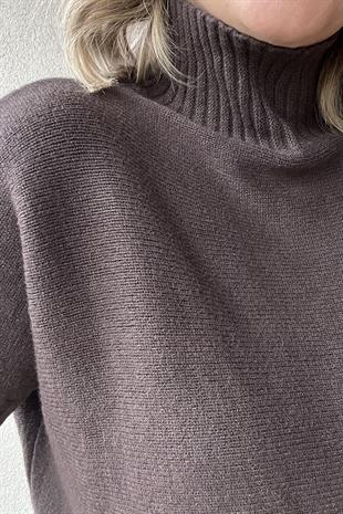 KAHVE BALIKÇI YAKA KISA KOL İTALYAN KAZAK