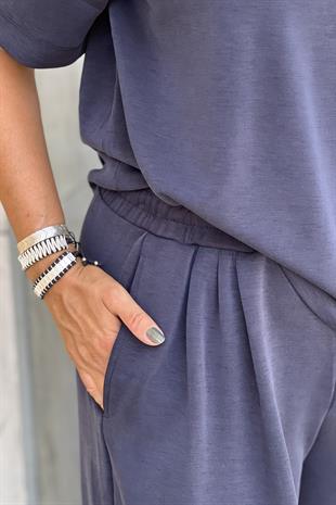 MODAL KUMAŞ BELİ LASTİKLİ LASTİKLİ  EŞOFMAN TAKIM