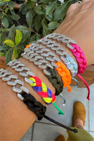 NEON İP HALHAL BİLEKLİK