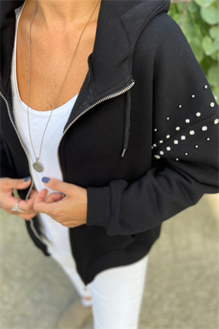 OMUZU TAŞLI SWEATSHIRT