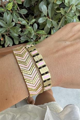 PEMBE BRONZ 2Lİ KOMBİN BİLEKLİK