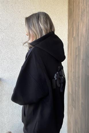 SİYAH STUDİO MİCKEY TASARIM SWEATSHIRT