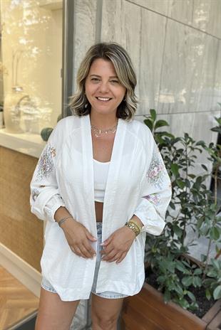 TAŞ İŞLEMELİ KİMONO