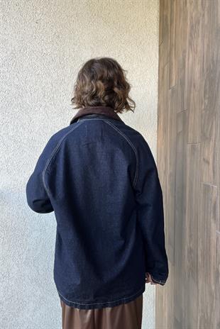 YAKASI KADİFE GARNİLİ JEAN MONT