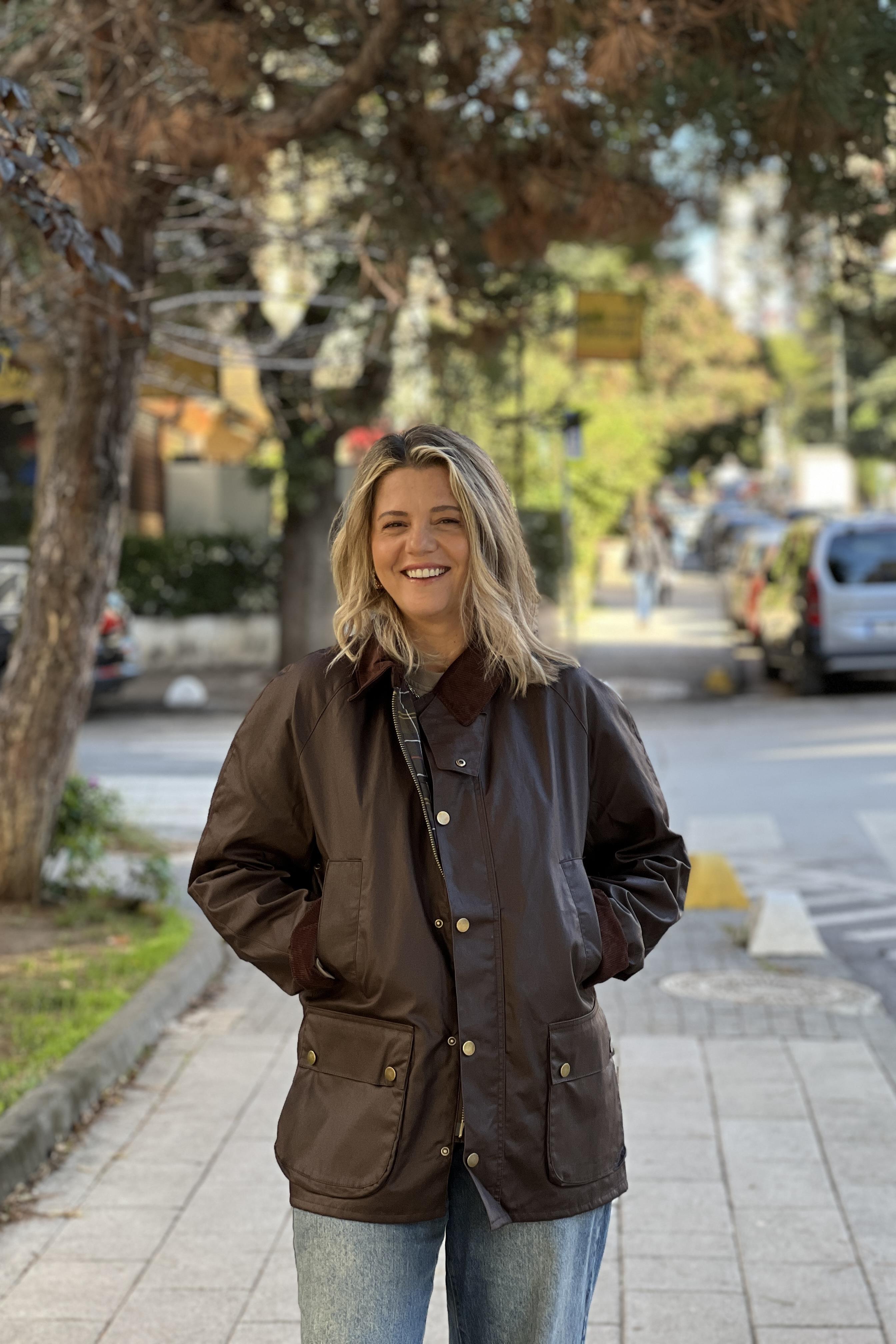 ACI KAHVE PARKA CEKET ÖZEL MUMLU KUMAŞ