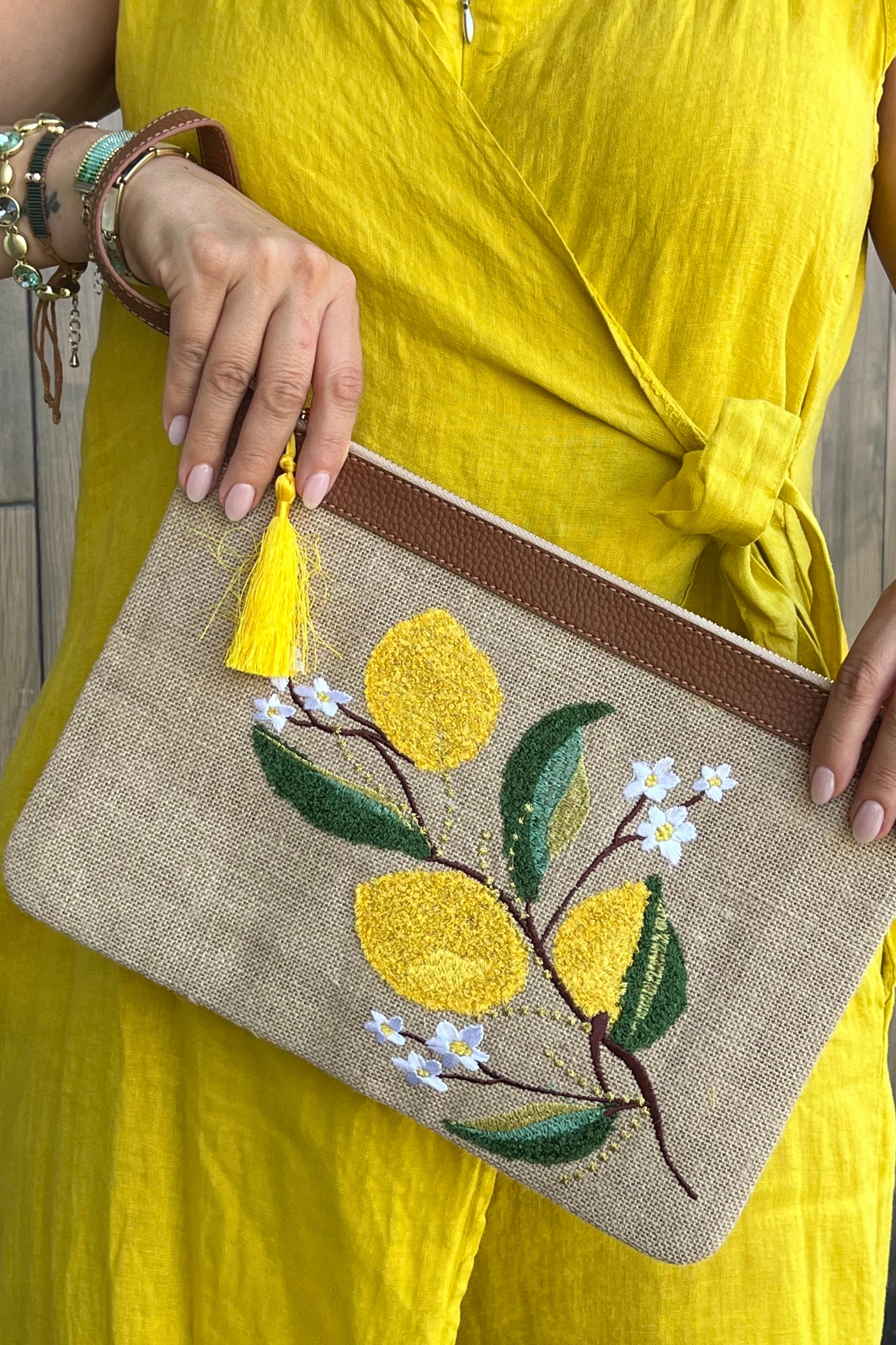 AKDENİZ LİMONLARI CLUTCH ÇANTA - Prime Serisi