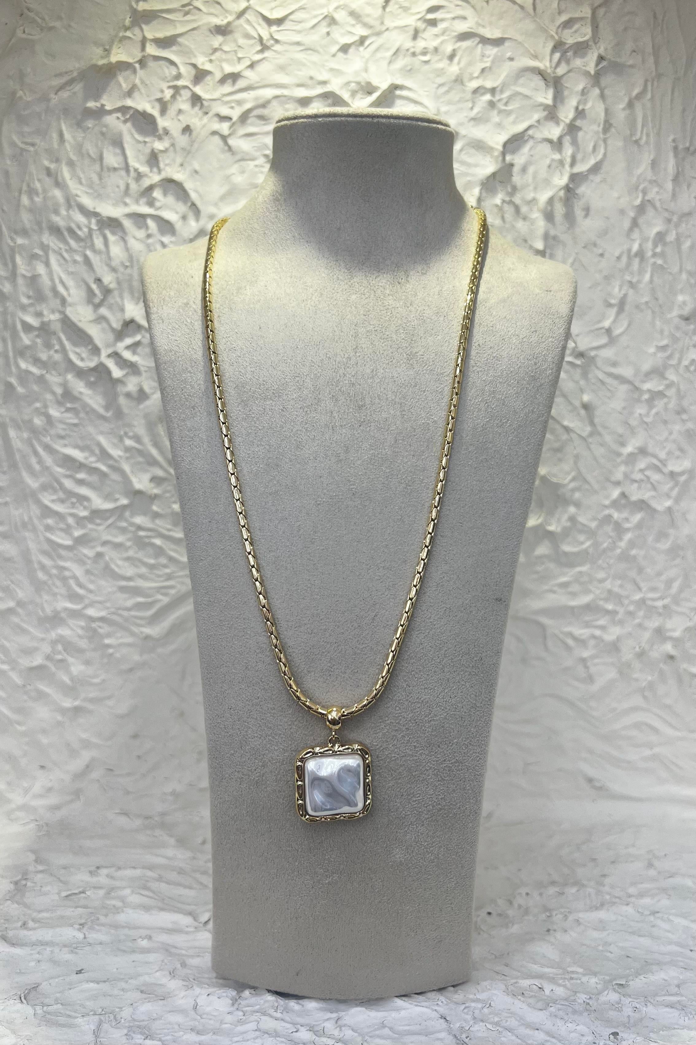 AMELİA SEDEF KOLYE 50 cm