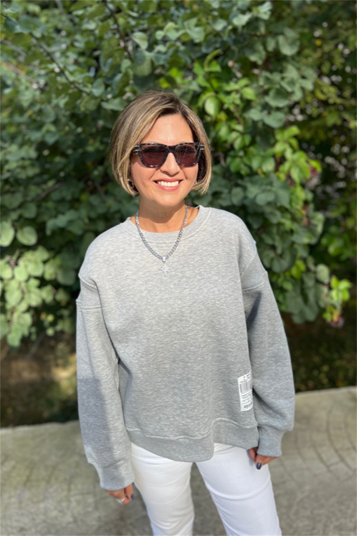 ARKASI FERMUARLI SWEATSHIRT
