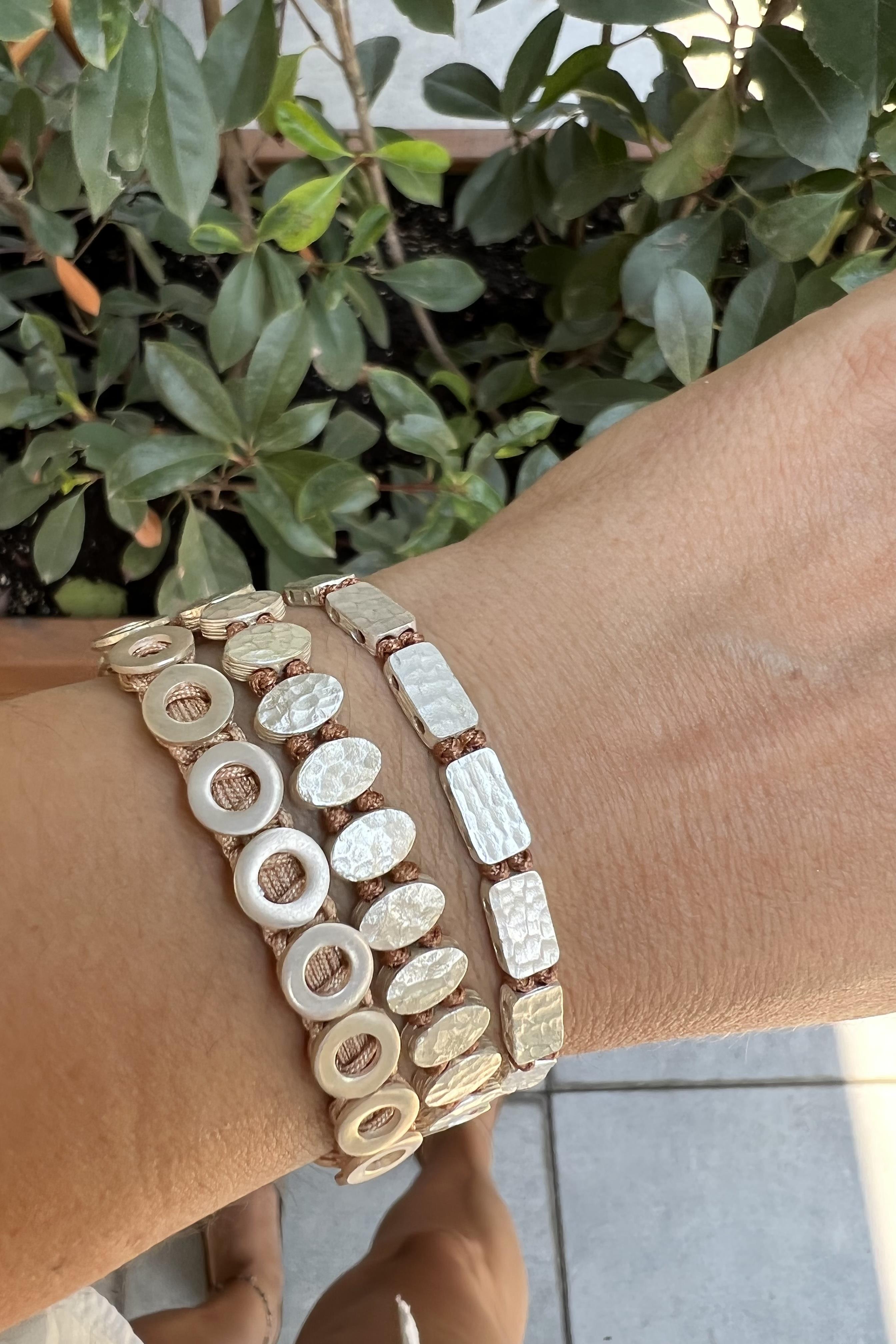 BRONZ BEJ KOMBİN BİLEKLİK