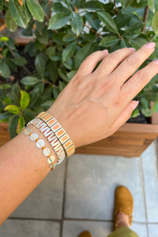 BRONZ TURUNCU KOMBİN BİLEKLİK