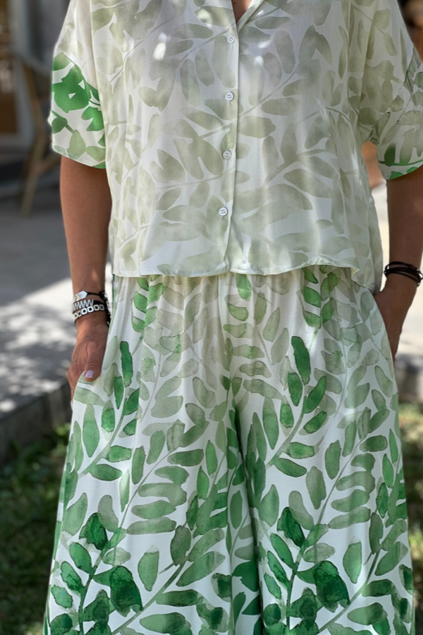 DESENLİ TENCEL GÖMLEK PANTOLON TAKIM · 3
