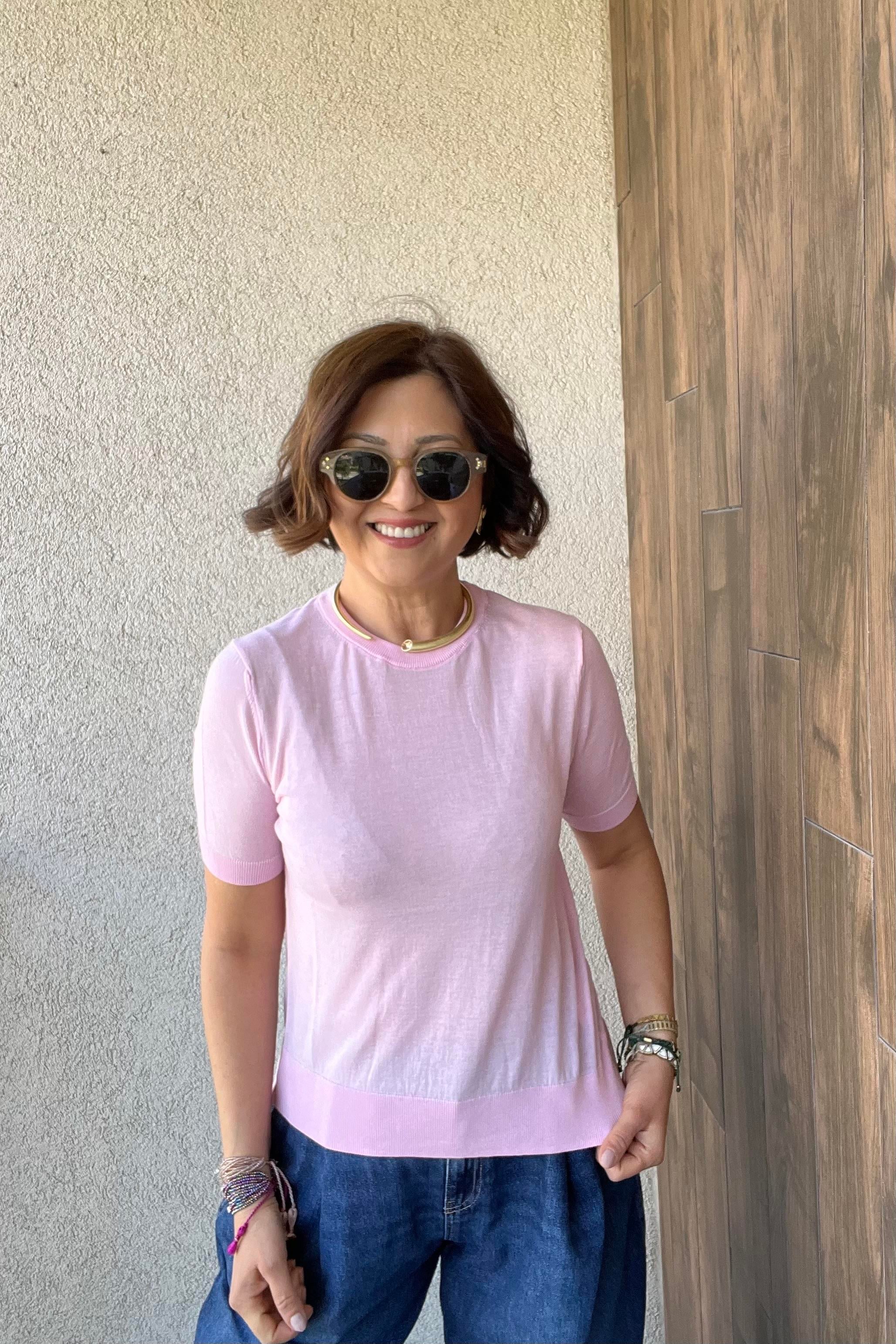 DİLVİN LYOCELL KARIŞIMLI MİNİMAL BLUZ - Pembe