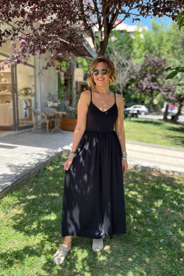 İNCE ASKILI TULUM ELBİSE
