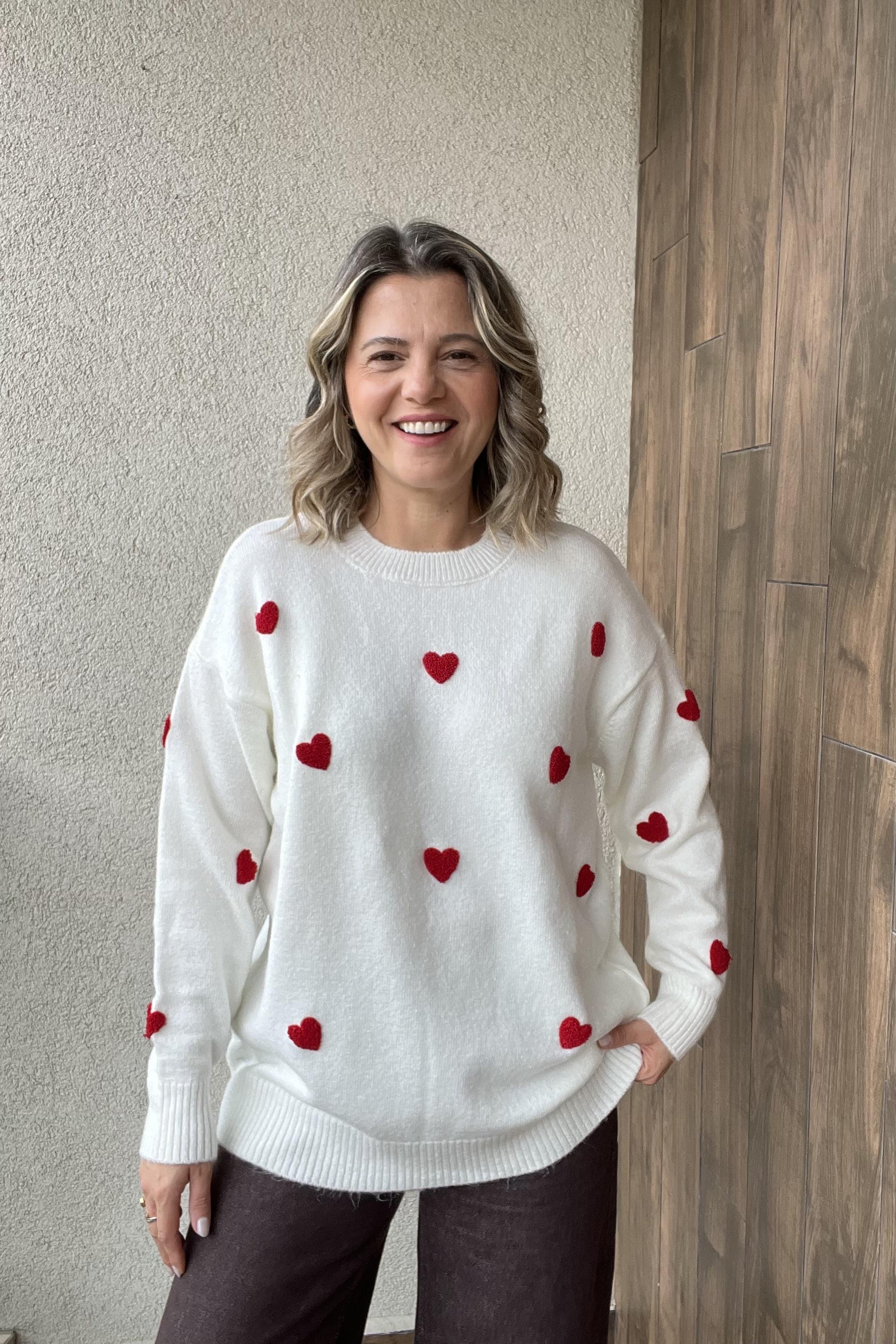 KALP DESENLİ OVERSİZE TRİKO KAZAK