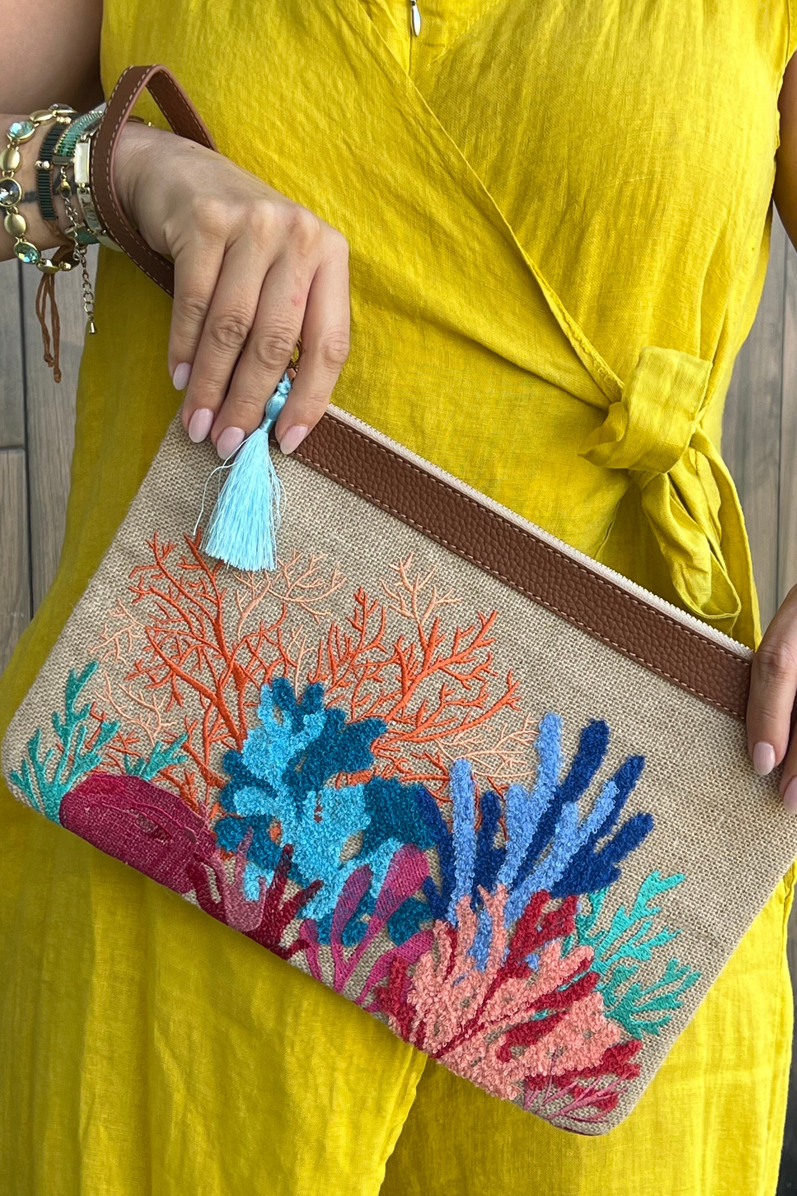 MERCAN BAHÇESİ CLUTCH ÇANTA - Prime Serisi