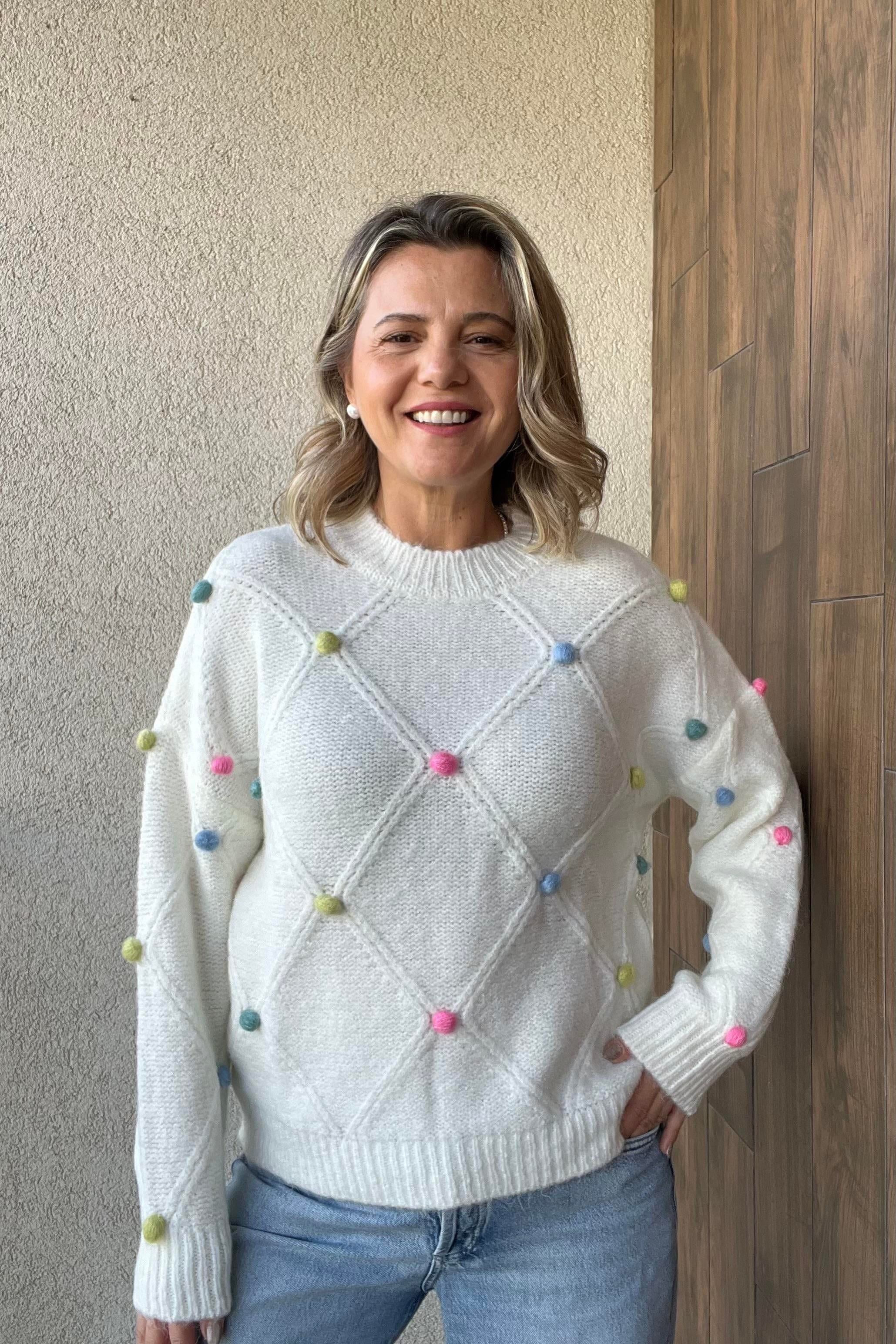 PON PONLU EKRU TRİKO KAZAK