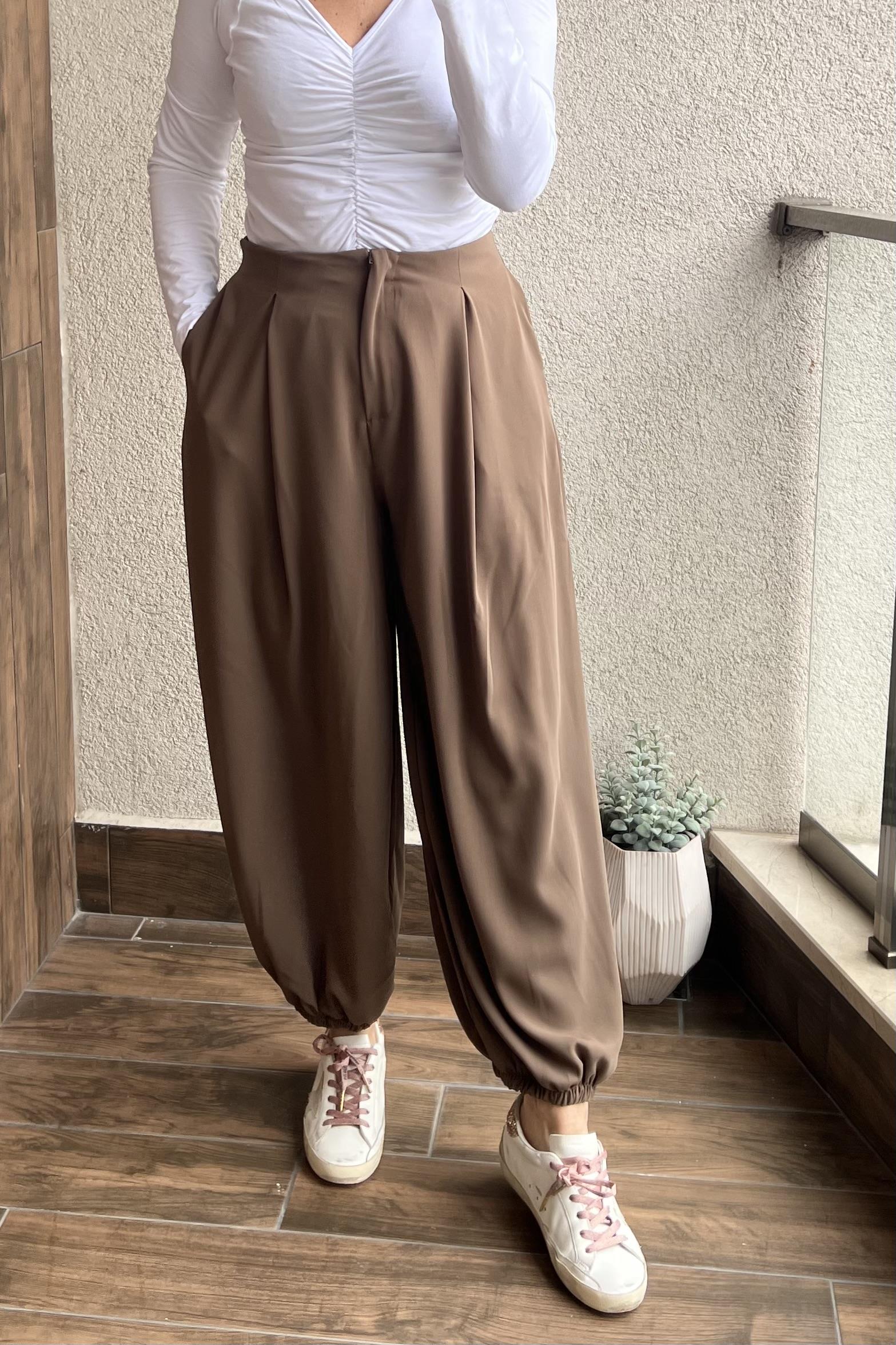 RAHAT KALIP ŞALVAR PANTOLON - Haki