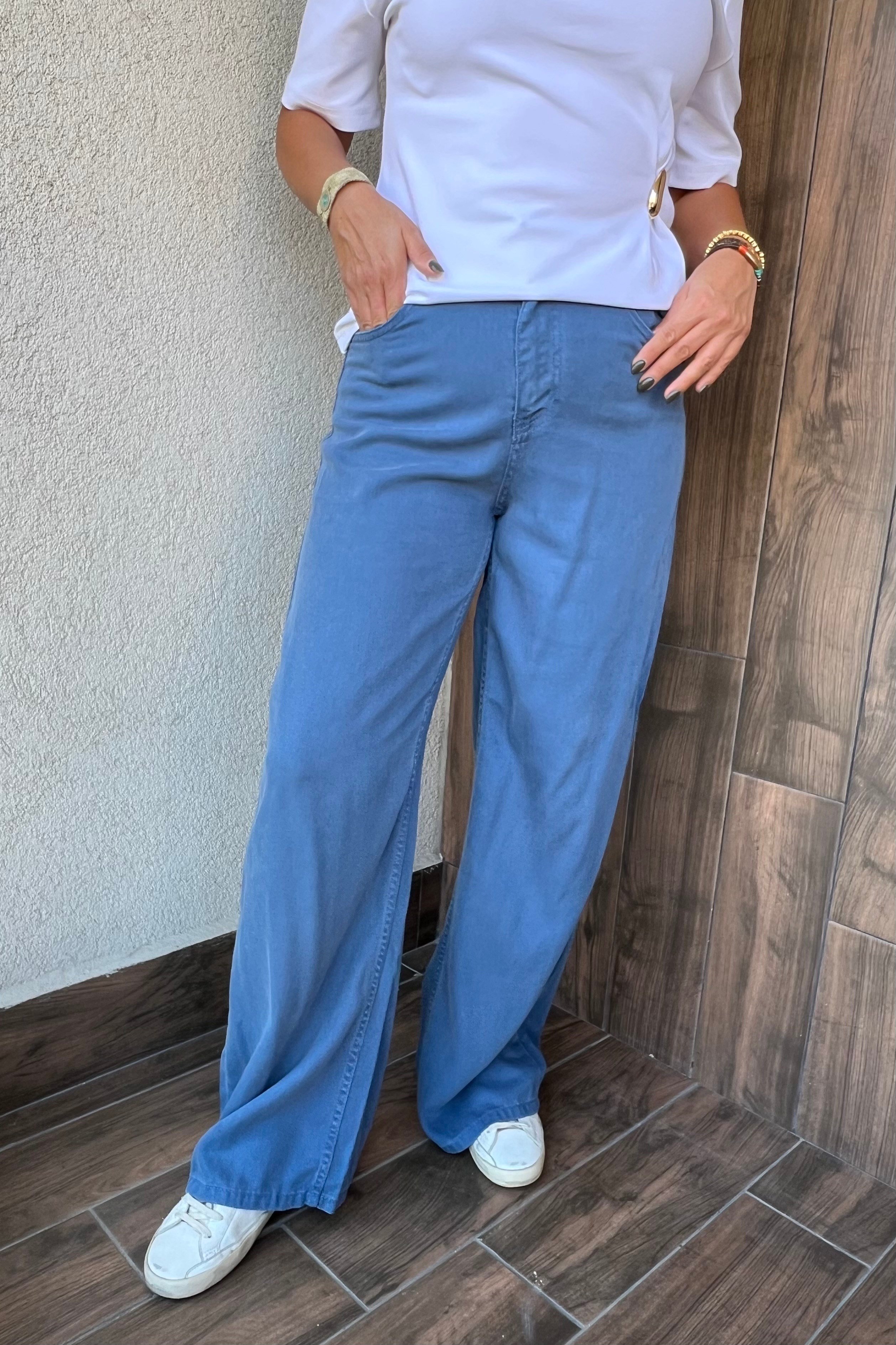 YUMUŞACIK TENCEL JEAN PANTOLON - İndigo