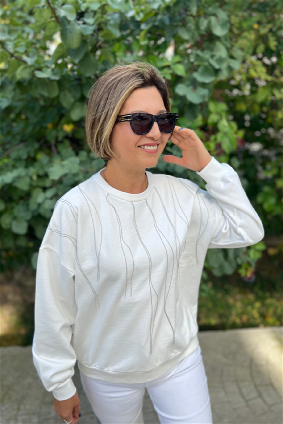 ZİNCİR DETAYLI SWEATSHIRT