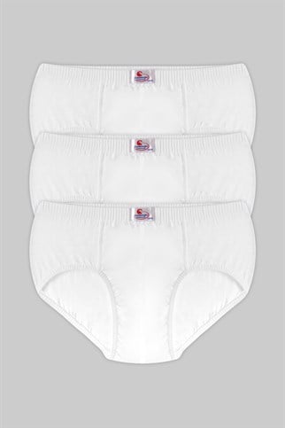 Erkek Çocuk Beyaz Külot %100 Pamuk 3 ADET 