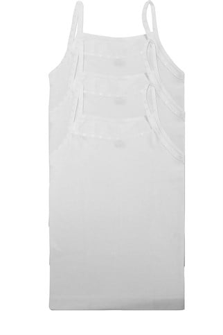 Kız Çocuk %100 Pamuk İp Askılı Atlet 3'lü Paket 