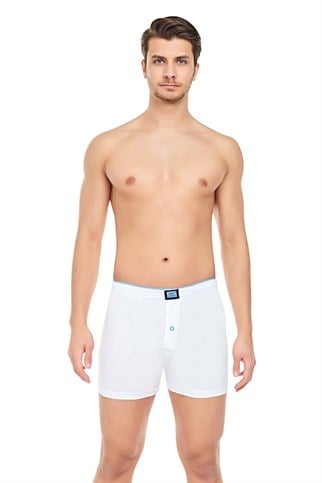 Erkek Üç'lü Premium Paket Penye Düğmeli Boxer 