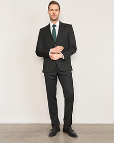 Mentality 3118 Siyah Yunter Loco Slim Fit Takım Elbise