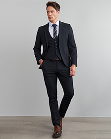 Mentality 38 Yunter Loco Slim Fit Yelek Takım Elbise Lacivert