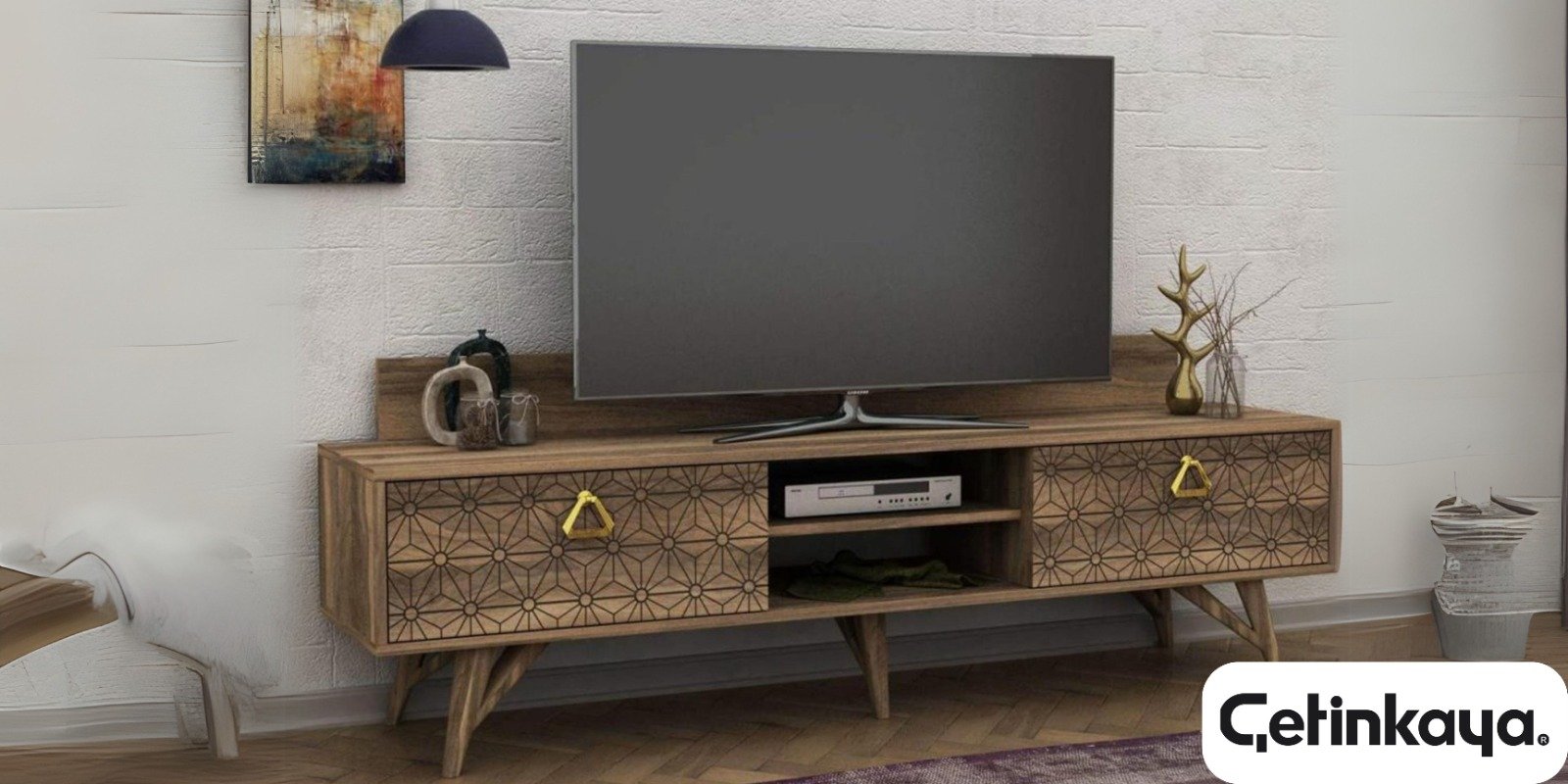 İki kapaklı TV sehpası