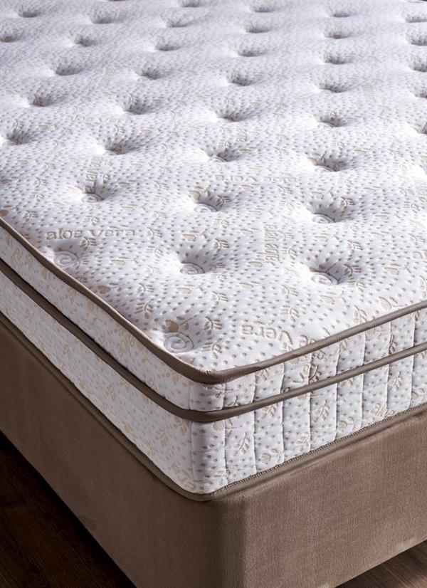 Çift Kişilik Full Ortopedik Yatak 140x190 Aloe Vera Kumaşlı Helen