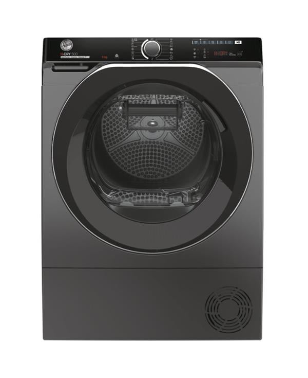 HOOVER H-DRY 500 NDPEH9A3TCBERXSS Solo, Isı Pompalı, 9 Kg, Sınıf C, Antrasit, Wi-Fi + BLE Kurutma Makinesi