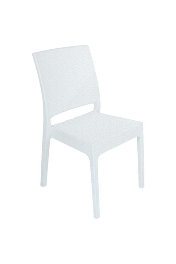 Mandella Elit Rattan Sandalye Beyaz