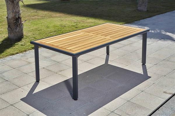 Erinöz Milano Iroko Tabla 100x230 Alüminyum Masa - Antrasit