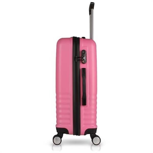 My Valice Puzzle Abs Kabin Orta Büyük ve Makyaj Boy Pembe 4'lü Travel Valiz Seti