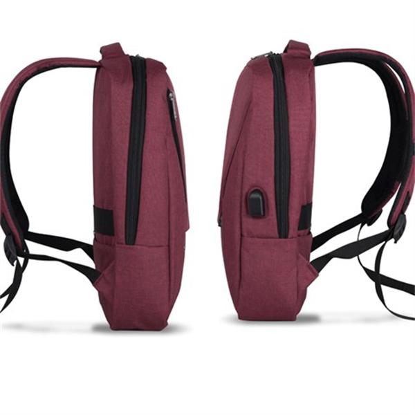 My Valice Smart Bag Active Usb Şarj Girişli Slim Notebook Sırt Çantası Bordo