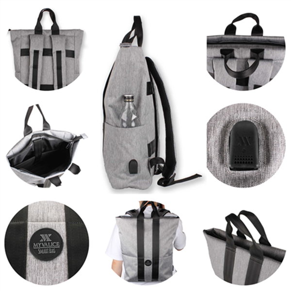 My Valice Smart Bag Elegant Usb Şarj Girişli Laptop Bölmeli Notebook Sırt Çantası Lacivert