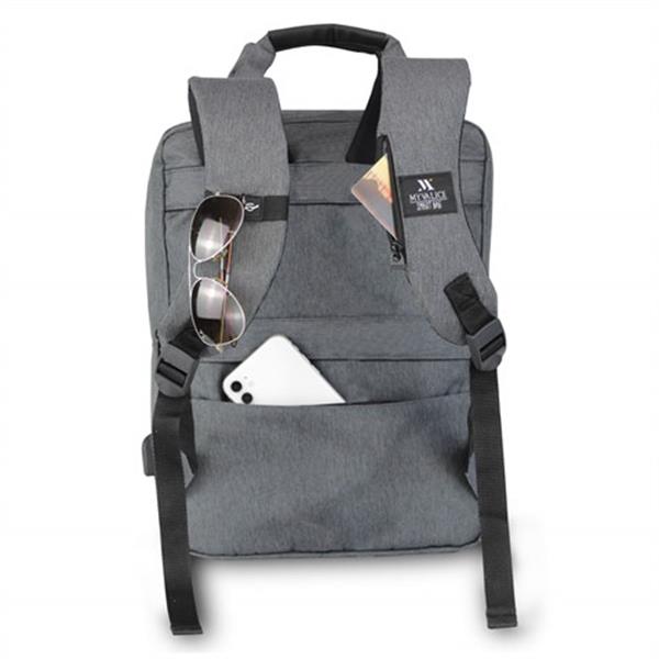 My Valice Smart Bag Usb Şarj Girişli Akıllı Sırt Çantası 1205 Gri