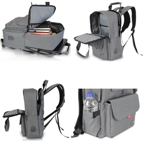 My Valice Smart Bag Usb Şarj Girişli Akıllı Sırt Çantası 1205 Bordo