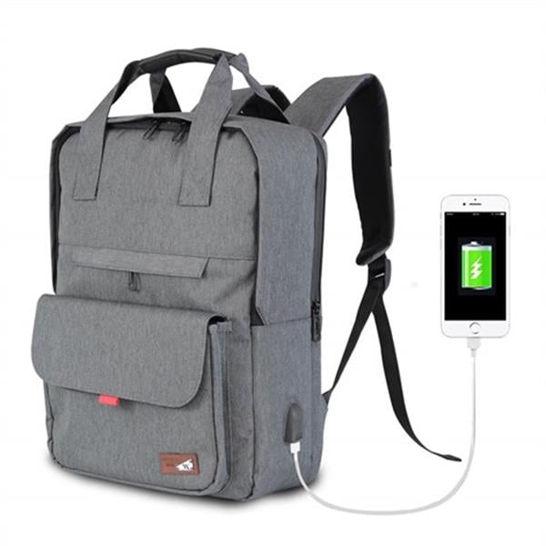 My Valice Smart Bag Usb Şarj Girişli Akıllı Sırt Çantası 1205 Gri