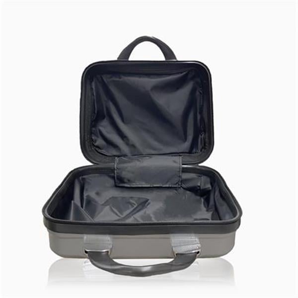 My Valice Solid PP Polipropilen Kırılmaz Kabin Orta Büyük ve Makyaj Boy Platin Gri 4'lü Travel Valiz Seti