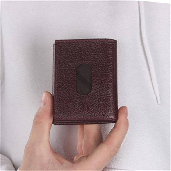 My Valice Unisex Hakiki Deri Cüzdan ve Kartlık 1819 Bordo